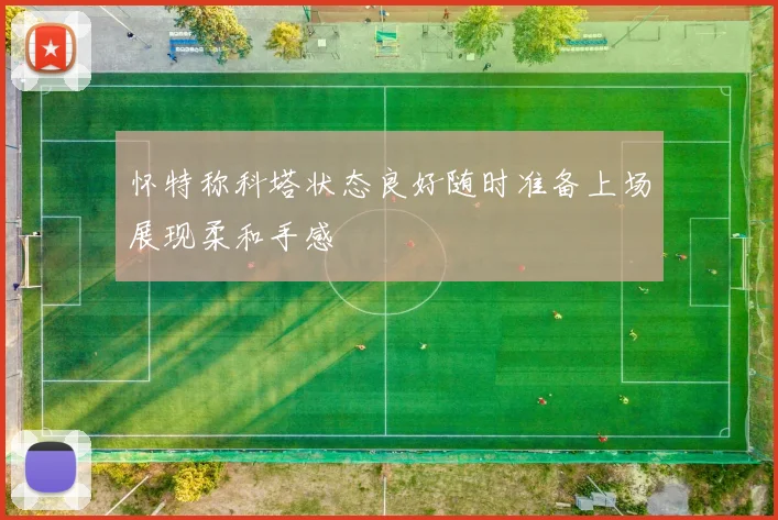 怀特称科塔状态良好随时准备上场展现柔和手感